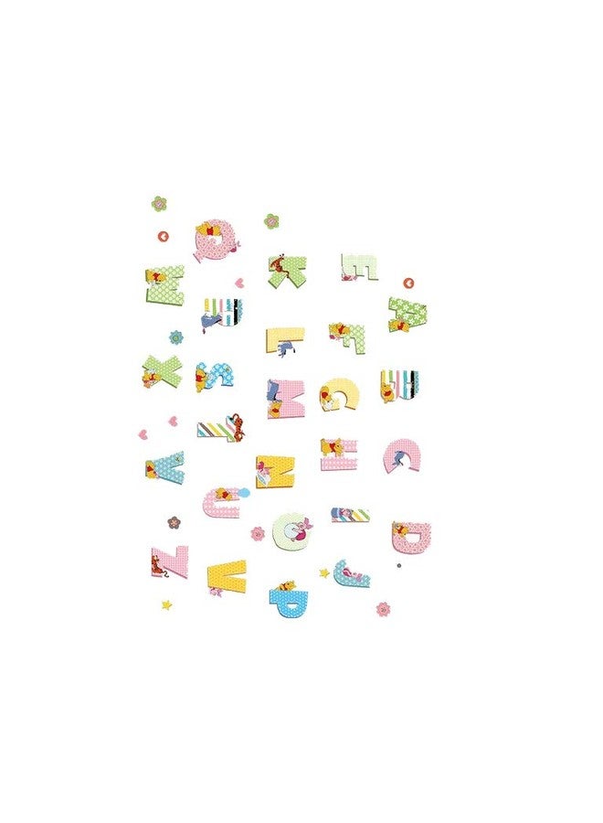 Futaba Cute Animal Cartoon Pooh Alphabets Sticker - Image 2
